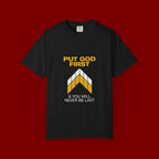 Put God First T-Shirt — Christian Faith Graphic Tee