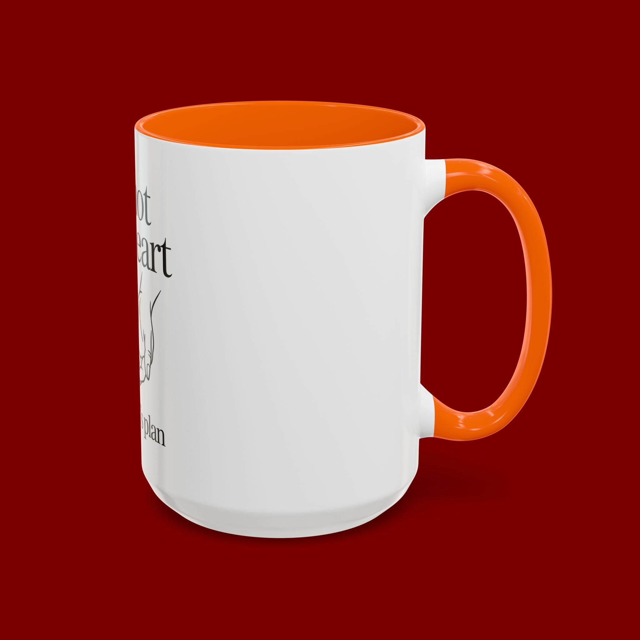 Do Not Lose Heart Accent Coffee Mug — Trust God’s Plan Inspirational Christian Mug
