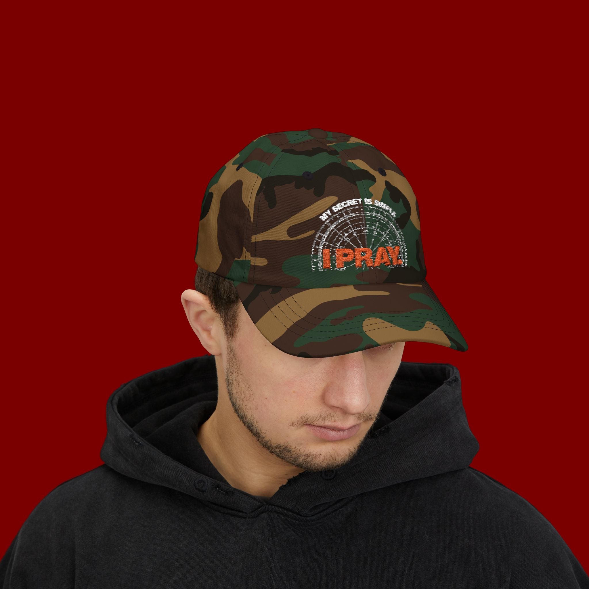 I PRAY Dad Cap — Embroidered Faith Baseball Hat